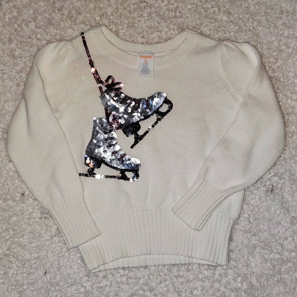 Gymboree size xs (4) white sweater